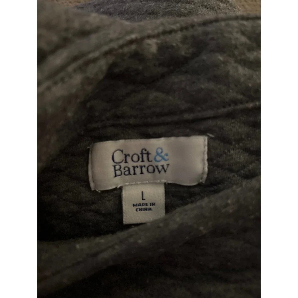 Women's gray Croft and Barrow Large sweater‎